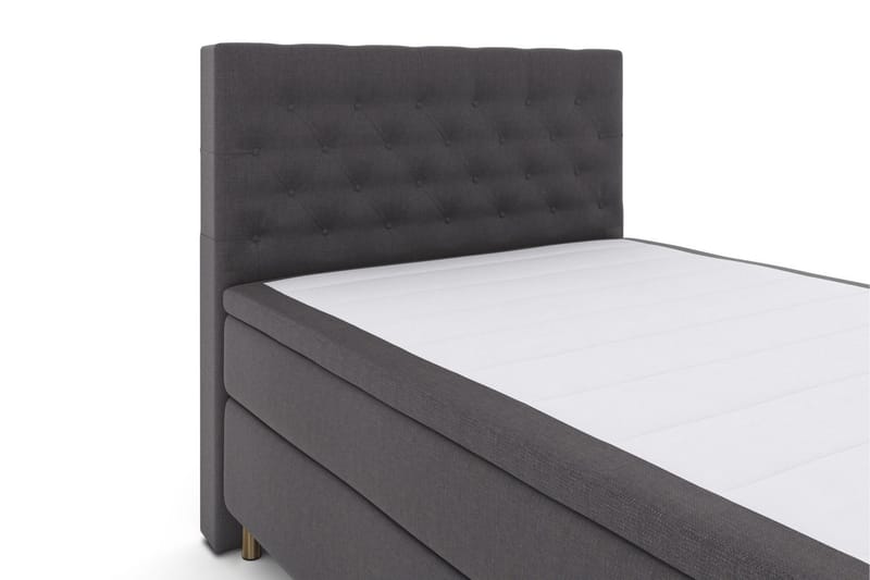Select No 6 Komplett Sengepakke 140x200 F/M Memory/Pocket - Mørkegrå/Kobberben - Møbler - Senger - Kontinentalsenger
