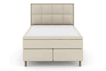 Rutete Sengegavl 140 cm - Beige