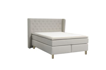 Select No 6 Komplett Sengepakke 140x200 Medium Memory/Pocket - Beige/Kobberben - Møbler - Senger - Kontinentalsenger