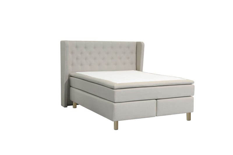 Select No 6 Komplett Sengepakke 140x200 Medium Memory/Pocket - Beige/Kobberben - Møbler - Senger - Kontinentalsenger