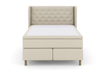 Select No 6 Komplett Sengepakke 140x200 Medium Memory/Pocket - Beige/Kobberben - Møbler - Senger - Kontinentalsenger