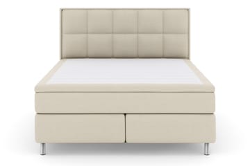 Select No 6 Komplett Sengepakke 180x200 Medium Watergel - Beige/Metallben - Møbler - Senger - Kontinentalsenger