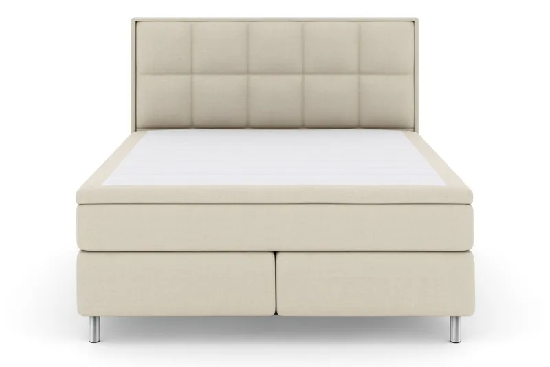 Select No 6 Komplett Sengepakke 180x200 Medium Watergel - Beige/Metallben - Møbler - Senger - Kontinentalsenger