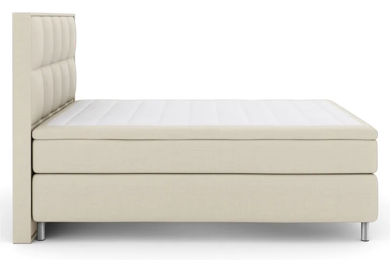 Select No 6 Komplett Sengepakke 180x200 Medium Watergel, Beige/Metallben