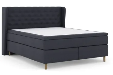 Select No 6 Komplett Sengepakke 210x210 Medium Lateks/Memory - Blå/Kobberben - Møbler - Senger - Kontinentalsenger