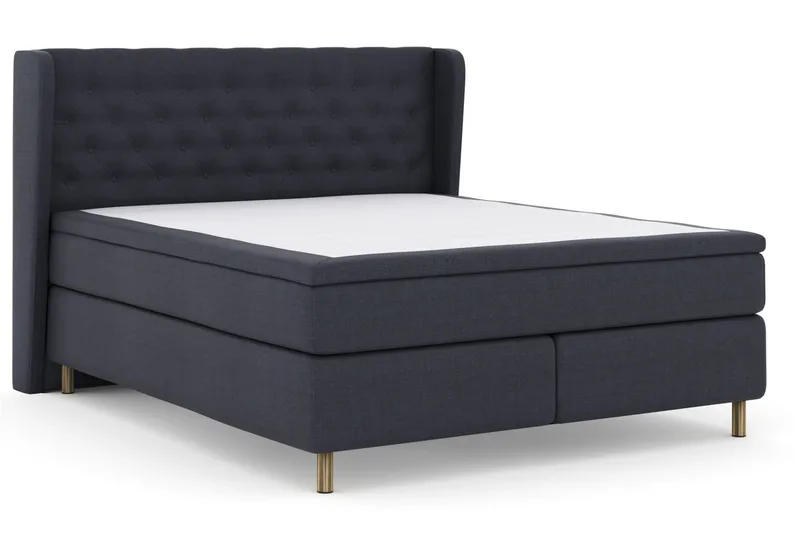 Select No 6 Komplett Sengepakke 210x210 Medium Lateks/Memory - Blå/Kobberben - Møbler - Senger - Kontinentalsenger