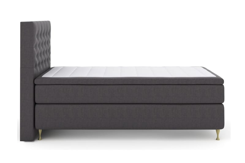 Select No 6 Kontinentalseng 120x200 Fast Watergel - Mørkegrå - Møbler - Senger - Kontinentalsenger