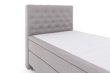 Select No 6 Kontinentalseng 120x200 Medium Memory/Pocket - Lysegrå/V-formede Metallben - Møbler - Senger - Enkeltsenger