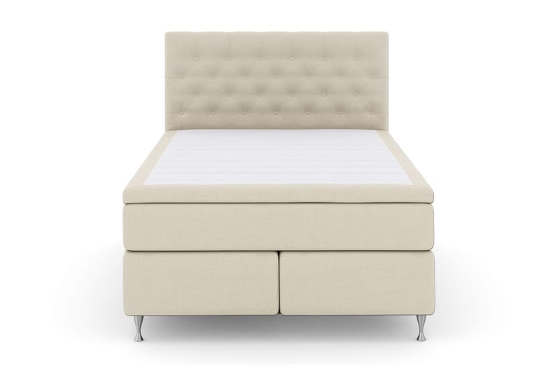 Select No 6 Kontinentalseng 140x200 F/M Memory/Pocket, Beige/Sølvben