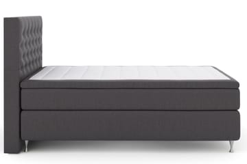 Select No 6 Kontinentalseng 140x200 F/M Memory/Pocket - Mørkegrå/Sølvben - Møbler - Senger - Kontinentalsenger