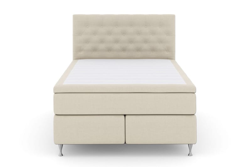 Select No 6 Kontinentalseng 160x200 Fast/Medium Lateks/Memor, Beige/Sølvben