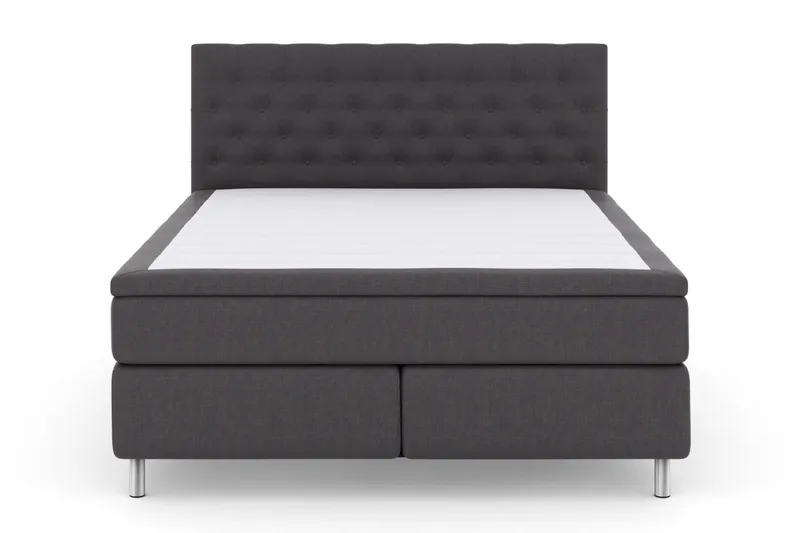Select No 6 Kontinentalseng 160x200 Medium Watergel - Mørkegrå/Metallben - Møbler - Senger - Kontinentalsenger