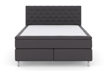 Select No 6 Kontinentalseng 160x200 Medium Watergel - Mørkegrå/Metallben - Møbler - Senger - Kontinentalsenger