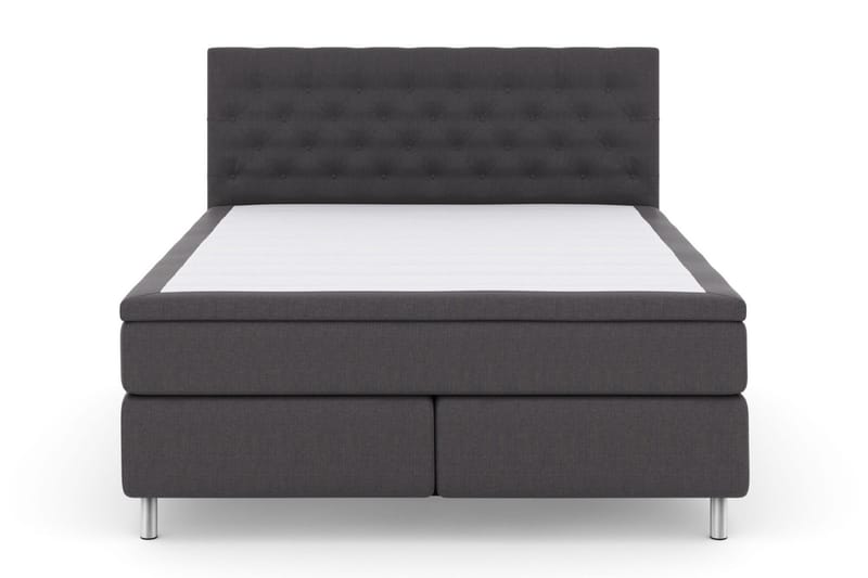 Select No 6 Kontinentalseng 160x200 Medium Watergel - Mørkegrå/Metallben - Møbler - Senger - Kontinentalsenger