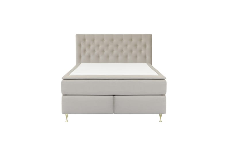 Select No 6 Kontinentalseng 180x200 Fast Lateks/Memory, Beige/Gullben