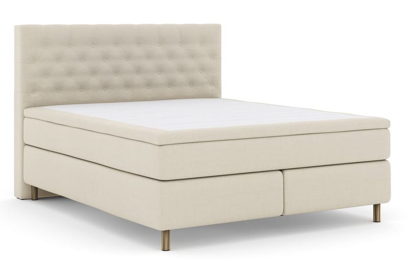Select No 6 Kontinentalseng 210x210 Fast Watergel - Beige/Kobberben - Møbler - Senger - Kontinentalsenger