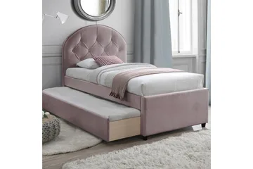 Seng Lara 90x205 cm Harmony Uno Madrass Mauve - Møbler - Senger - Kontinentalsenger