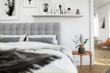 Seng med Oppbevaring Boxford 160x200 - Lysgrå - Møbler - Senger - Kontinentalsenger