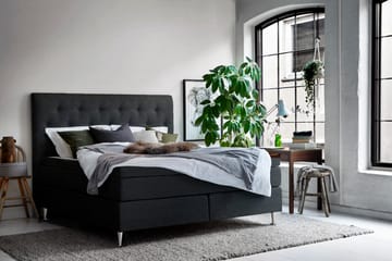 Sengepakke Birkanez 160x200 cm - Mørkegrå - Møbler - Senger - Kontinentalsenger