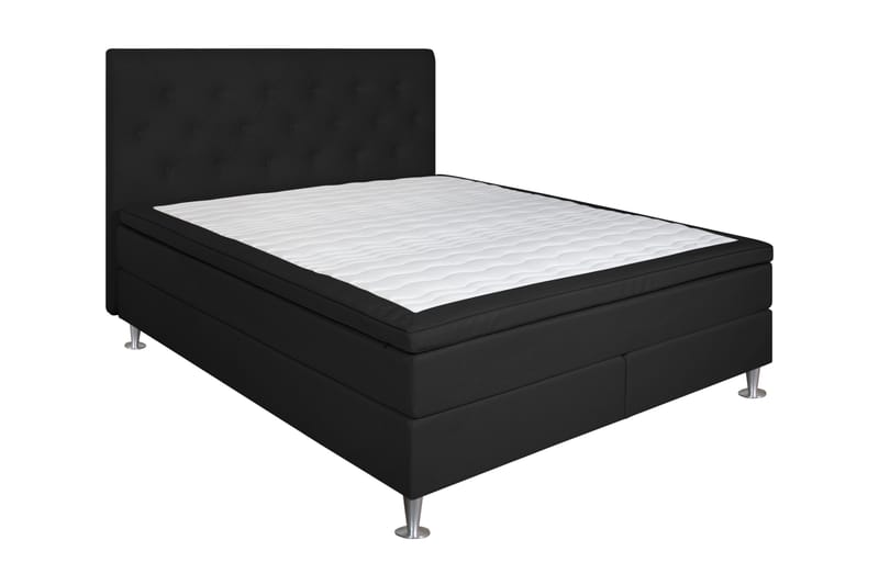 Sengepakke Birkanez 160x200 cm - Mørkegrå - Kontinentalsenger - Komplett sengepakke