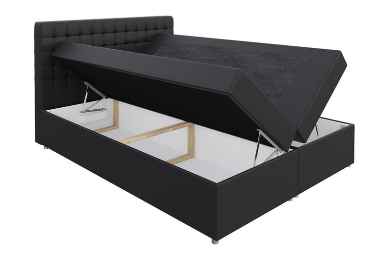 Sengepakke Emerita 120x200 cm - Svart - Møbler - Senger - Kontinentalsenger