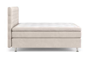 Sengepakke Estelle 140x200 cm - Beige | Fløyel - Møbler - Senger - Kontinentalsenger