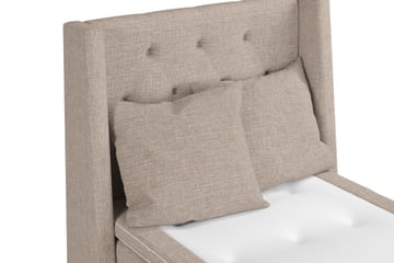 Sengepakke Havanna 105x200 med To Beige Puter - (+Flere valg) Beige/Brun - Møbler - Senger - Kontinentalsenger
