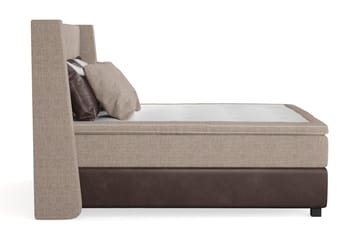 Sengepakke Havanna 160x200 med To Brune To Beige Puter - (+Flere valg) Beige/Brun - Møbler - Senger - Kontinentalsenger