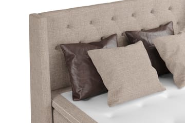 Sengepakke Havanna 160x200 med To Brune To Beige Puter - (+Flere valg) Beige/Brun - Møbler - Senger - Kontinentalsenger