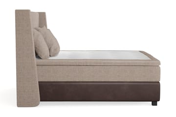Sengepakke Havanna 160x200 med Tre Beige Puter - (+Flere valg) Beige/Brun - Møbler - Senger - Kontinentalsenger