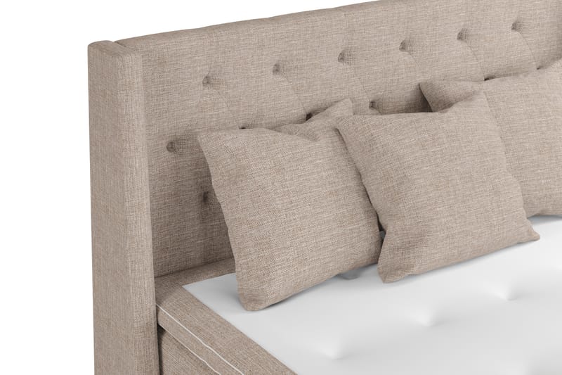 Sengepakke Havanna 160x200 med Tre Beige Puter - (+Flere valg) Beige/Brun - Møbler - Senger - Kontinentalsenger