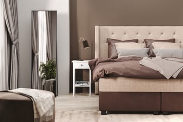 Sengepakke Havanna 210x210 med To Brune To Beige Puter - (+Flere valg) Beige/Brun - Møbler - Senger - Kontinentalsenger