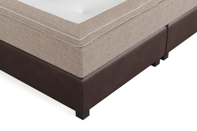 Sengepakke Havanna 210x210 med To Brune To Beige Puter - (+Flere valg) Beige/Brun - Møbler - Senger - Kontinentalsenger