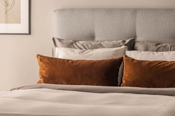 Sengepakke Kakichi Boucle 120x200 Knappet gavl - Grå - Møbler - Senger - Kontinentalsenger