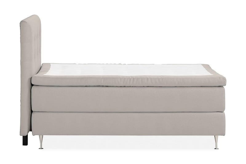 Sengepakke Kakichi Boucle 120x200 Knappet gavl - Grå - Møbler - Senger - Kontinentalsenger