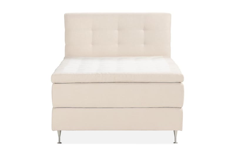 Sengepakke Kakichi Boucle 120x200 Knappet gavl - Lysebeige - Møbler - Senger - Kontinentalsenger