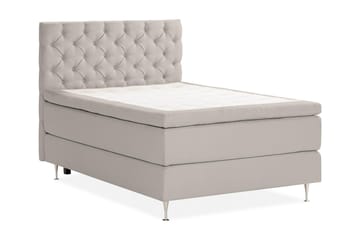 Sengepakke Kakichi Boucle 140x200 Dypheftende gavl - Grå - Møbler - Senger - Kontinentalsenger