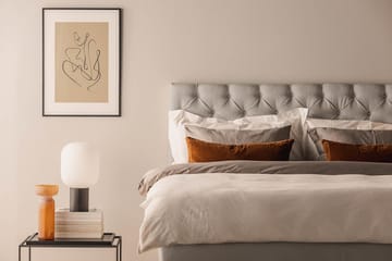 Sengepakke Kakichi Boucle 160x200 Dypheftende gavl - Grå - Møbler - Senger - Kontinentalsenger