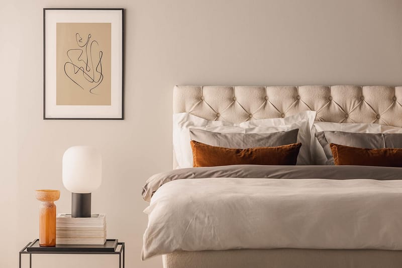 Sengepakke Kontinentalseng Kakichi 180x200 cm - Lysebeige - Møbler - Senger - Kontinentalsenger
