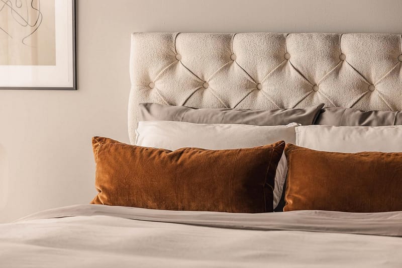 Sengepakke Kontinentalseng Oslo Lyx 140x200 cm - Lysebeige - Møbler - Senger - Kontinentalsenger
