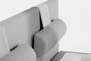 Sengepakke Lucky 150x200 Skum Glatt Sengegavl - Grå - Møbler - Senger - Kontinentalsenger