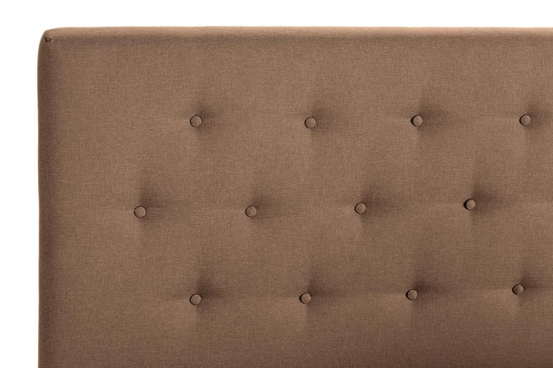 Sengepakke Nayaka 120x200 Lateksmadrass - Knappet gavl Brun - Møbler - Senger - Kontinentalsenger