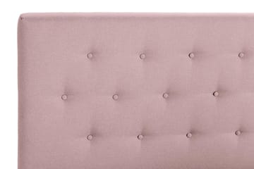 Sengepakke Nayaka 120x200 Lateksmadrass - Knappet gavl Rosa - Møbler - Senger - Kontinentalsenger