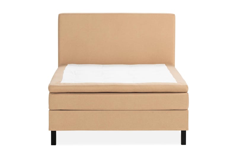 Sengepakke Nayaka 120x200 Memorymadrass - Glatt gavl Beige - Møbler - Senger - Kontinentalsenger