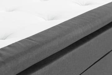 Sengepakke Nayaka 120x200 Skummadrass - Dypheftet gavl Mørkegrå - Møbler - Senger - Kontinentalsenger