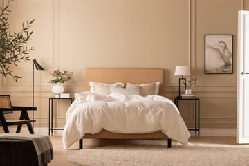 Sengepakke Nayaka 120x200 Skummadrass - Glatt gavl Beige - Møbler - Senger - Kontinentalsenger