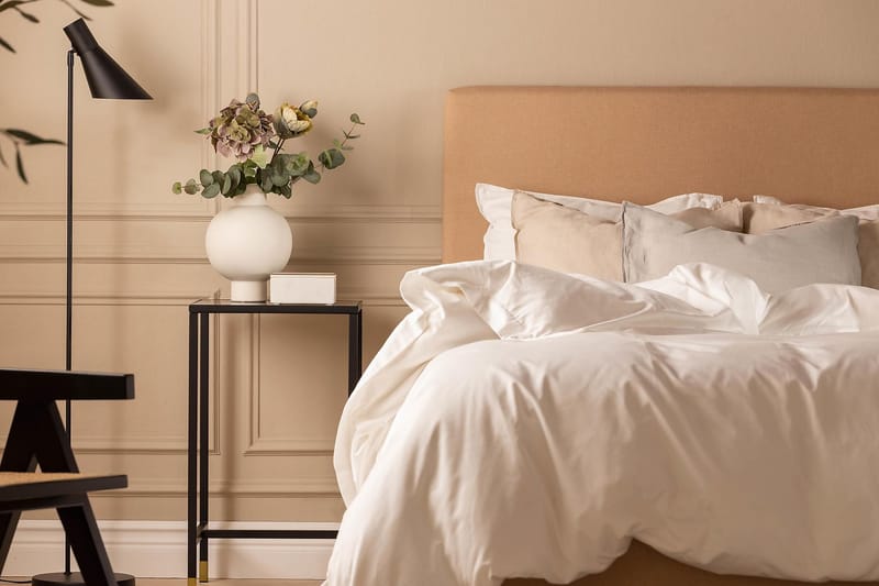 Sengepakke Nayaka 120x200 Skummadrass - Glatt gavl Beige - Møbler - Senger - Kontinentalsenger