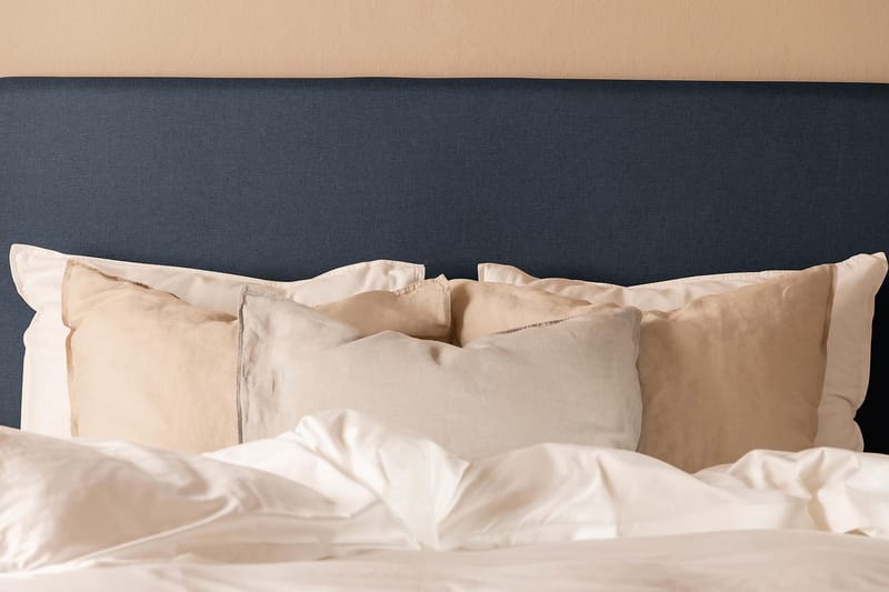 Sengepakke Nayaka 120x200 Skummadrass - Glatt gavl Blå - Møbler - Senger - Kontinentalsenger