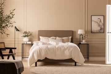 Sengepakke Nayaka 120x200 Skummadrass - Glatt gavl Brun - Møbler - Senger - Kontinentalsenger