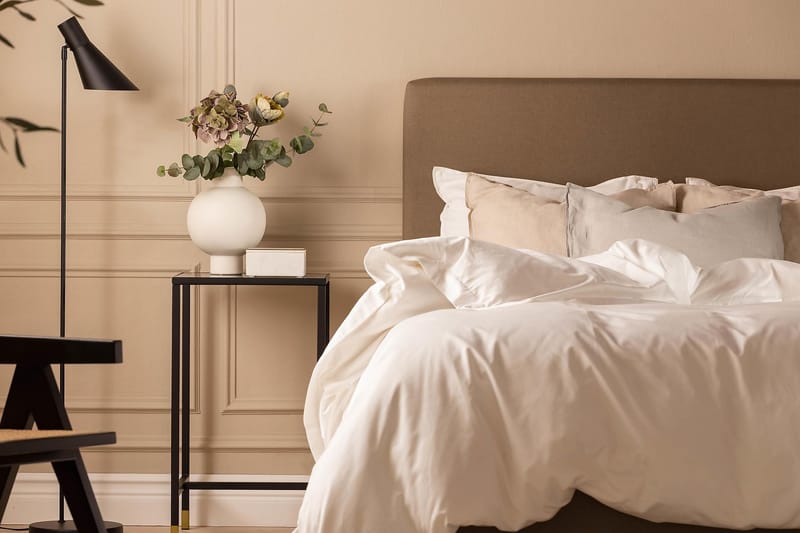 Sengepakke Nayaka 120x200 Skummadrass - Glatt gavl Brun - Møbler - Senger - Kontinentalsenger